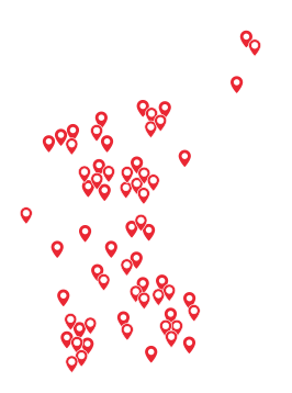 A map of Western Australia highlighting FIFO mining jobs throughout WA.