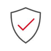 A shield icon for safety.
